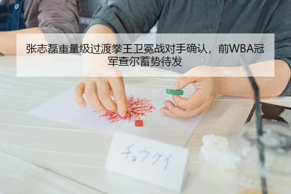张志磊重量级过渡拳王卫冕战对手确认，前WBA冠军查尔蓄势待发